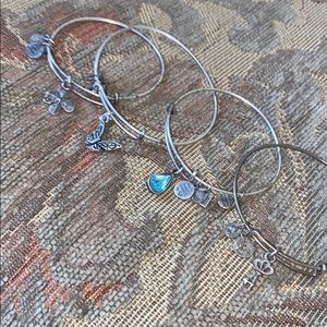 Alex and Ani Silver Charm Bracelets